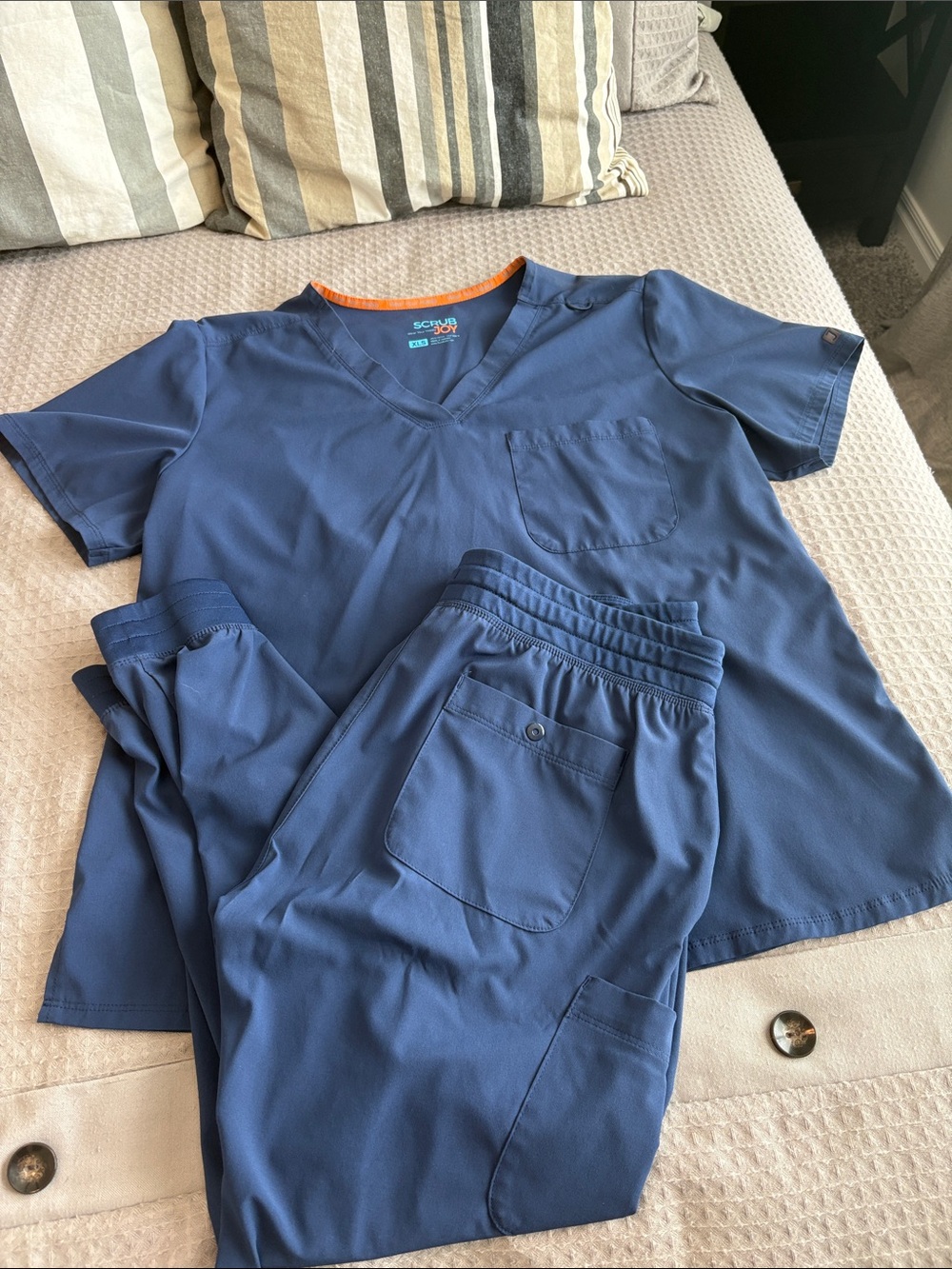 Scrub Joy Women's Navy Scrub Set-willing to sell separately